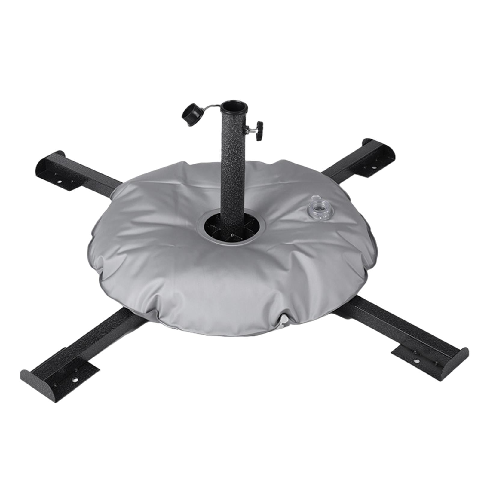 MAGIDEAL Parasol Stand Foldable Patio Umbrella Stand for Summer Beach Patio Courtyard Black With Water Bag