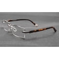 thumbnail image 4 of Designer Mens Rimless Reading Glasses Tinted Readers Presbyopic Glasses, 4 of 4