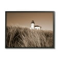 thumbnail image 2 of Stupell Industries Seaside Lighthouse Beach Grasses Photography Coastal Photography Gray Framed Art Print Wall Art, 2 of 5