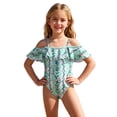 thumbnail image 1 of Traje de Baño de Niñas Pequeñas Traje de Baño Combinado Impreso de Verano para Niños de 4-8 Años de Edad Trajes de Baño para Niñas, 1 of 8