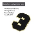 thumbnail image 3 of 20 Paquetes de Parche de Números de Chenille con Brillos 8.4cm/3.3" Parche de Bordado para Camisetas, Sombreros, Bolsas (Negro, 0-9), 3 of 7