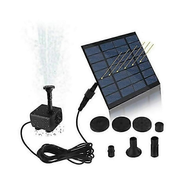 For Solar Hydroponics Submersible Pump With 7 Nozzles Water Pump Filter