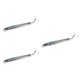 thumbnail image 4 of 3 señuelos de pesca Swimbaits con anzuelo Cebos duros de pesca realistas Señuelos de superficie para deportes al aire libre Hombres Pesca en barco en Plata, 4 of 8