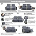 TAOCOCO Loveseat Recliner Couch Cover for Double Recliner with Console