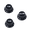 Black, variant on LOOKSEVEN 2T1V Guitar Knobs Set 24 Spline CTS fit 1 Volume 2 Tone Knob For Stratocaster-Vintage Cream