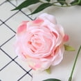 thumbnail image 4 of Cabeza de flor de rosa de tela de seda, flor artificial, flor artificial, decoración del hogar para bodas, disfraces, 4 of 6