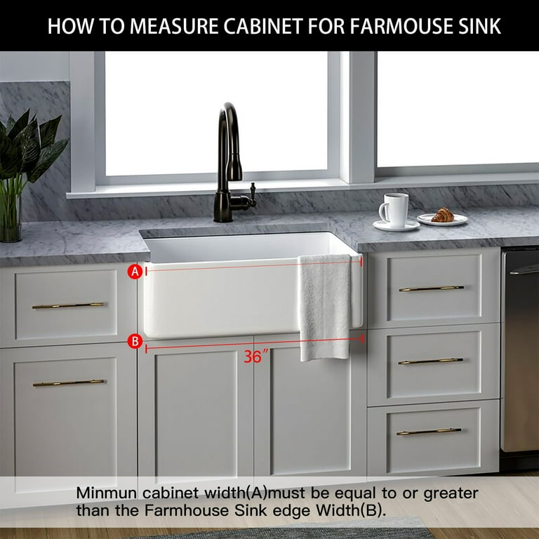 Farmhouse sink for 36 inch cabinet deals