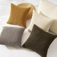 thumbnail image 2 of Topfinel Decorative Brown Throw Pillow Covers Cushion Cases, Set of 4 Soft Velvet Modern Double-Sided Designs Terracotta Home Decor ，Fall Style Throw Pillows 20x20 inches, 2 of 6