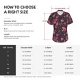 thumbnail image 4 of Vsdgher Rose Mix Leopard 2 Women Shirts V Neck Short Sleeve Tops T-Shirt Basic Tees, S to 3XLX-Large, 4 of 5