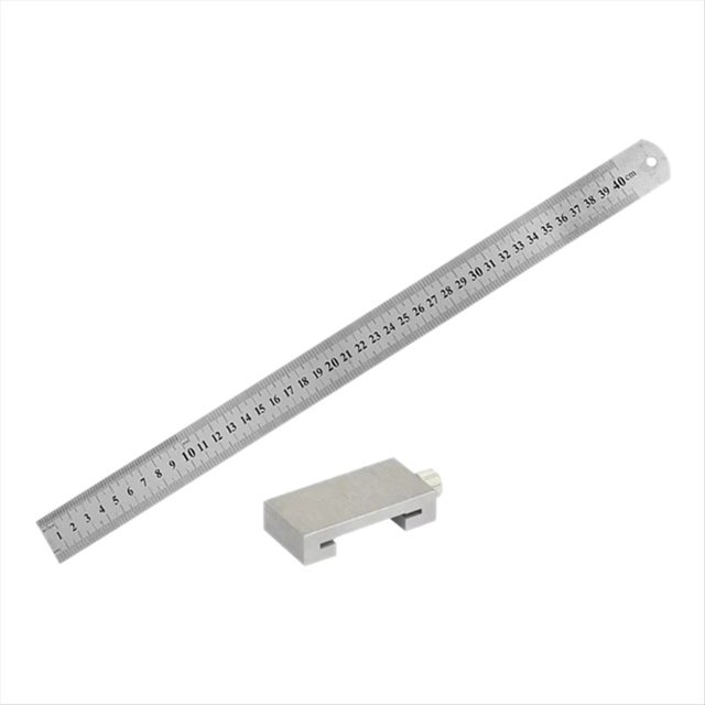 Metal Carpintero Carpintería Cuadrado Herramientas de Carpintería Regla de Acero de Carpintería Bloque de Límite de Posicionamiento Medición 400 mm