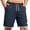 Navy, variant on Besolor Men's Running Shorts Wide Leg Elastic Drawstring Waist Thin Breathable Summer Beach Casual Workout Shorts with Pocket(X-Large,White)