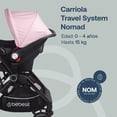 thumbnail image 2 of Carriola para bebe y Portabebe para auto - Cinturón de 5 puntos - Recién Nacidos o Hasta 15 kg - Compacta y Plegable, 2 of 10