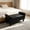 Faux Leather Black, variant on 51 inch White Velvet Storage Ottoman Bench, Upholstered End of Bed Bench with Rolled Arms & Hidden Storage, Entryway Bench with Storage for Bedroom Living Room