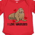 thumbnail image 4 of Inktastic Walrus Cute Arctic Animals Boys or Girls Long Sleeve Baby Bodysuit, 4 of 5