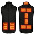 thumbnail image 2 of Miqool Mens Heated Vest Zip Up USB Electric Heated Vest Heating Jacket Winter Vests for Outdoor Motorcycle Camping Fishing Skiing, 2 of 7