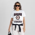 thumbnail image 4 of Women's Gameday Couture White Auburn Tigers All-Time Classic Oversized Flowy T-Shirt, 4 of 5