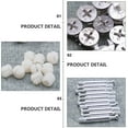 thumbnail image 5 of Fixing Screws Fastening Connector Cam Lock Fitting Fasteners Connecting Dowels Furniture Plastic White 24 Sets, 5 of 6