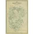 thumbnail image 2 of Walsh 23x32 Black Ornate Wood Framed with Double Matting Museum Art Print Titled - Blanco County Texas - Walsh 1880, 2 of 4