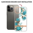 thumbnail image 3 of SaniMore for iPhone 14 Pro Case, Flexible TPU Magnetic Cover Support Wireless Charging Slim Flower Grass Pattern Shockproof Protective Shell for Ladies Women Girls, Green Flowers, 3 of 9