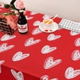 thumbnail image 4 of Valentines Day Table Cloth Sketch Heart Tablecloth Waterproof Machine Washable Tablecloth for Valentine''s Day Wedding Decoration, 60 x 84 Inch, 4 of 6