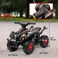 thumbnail image 3 of Qaba 6V Kids ATV Quad w/ Music, Forward, for Toddlers Ages 2-6 Years, Black, 3 of 10
