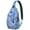 Colorful, variant on Peach Print Lightweight Sling Backpack for Travel and Outdoor Activities, Cute Kawaii Tropical Fruit Pattern Crossbody Bag with Modern Fresh Design, Durable and Multi-Layer Storage for Peach Lovers