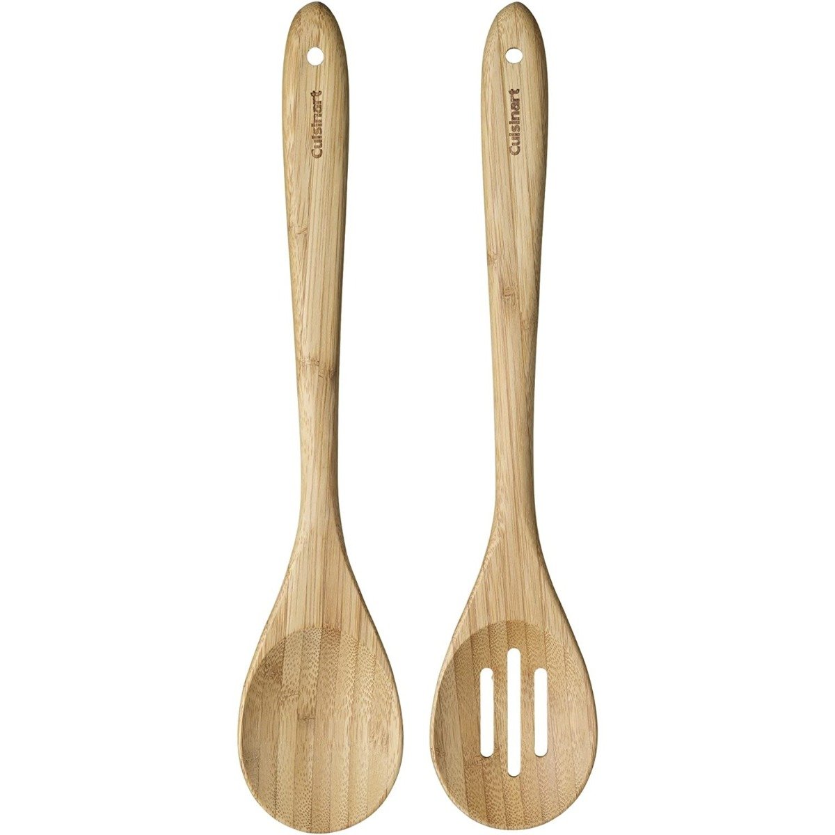 Cuisinart Bamboo Spoon Set Slotted and Solid