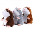 thumbnail image 3 of EIMELI Big Clear! Electric Smart Little Talking Hamster Record Repeat Stuffed Plush Animal Kids Doll, 3 of 6