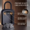 Key Lock Box Labels Walmart Iron Lock Medium Waterproof Key Lock Box with 4-Digit ...