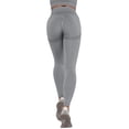 thumbnail image 4 of QAFOPEH Women High Waist Tummy Control Seamless Workout Solid Color Yoga Pants, 4 of 7