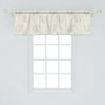 thumbnail image 2 of Ambesonne Floral Valance Pack of 2, Pastel Peony Flowers Leaves, 54"X18", Ivory and Grey Yellow, 2 of 4