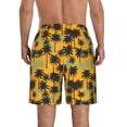 thumbnail image 3 of Kdxio Hawaii Palms Pattern Mens Casual Shorts - Drawstring Summer Beach Sports Shorts for Men, 3 of 9