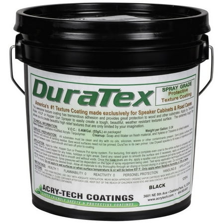 Acry-Tech DuraTex Black 1 Gallon Spray Grade Speaker Cabinet