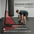 thumbnail image 6 of Soozier Punching Bag with Stand for Adults, 72.8"-90.9" Height Adjustable Freestanding Boxing Stand with Canvas Sandbag, Black, 6 of 9
