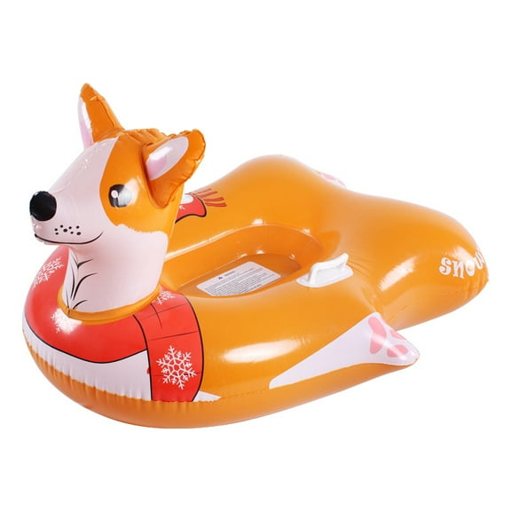 Quanmin Multi-Functional Inflatable Snow Tube - PVC Wear-Resistant Ski Ring Sled for Kids & Adults, Heavy Duty Outdoor Winter Toy