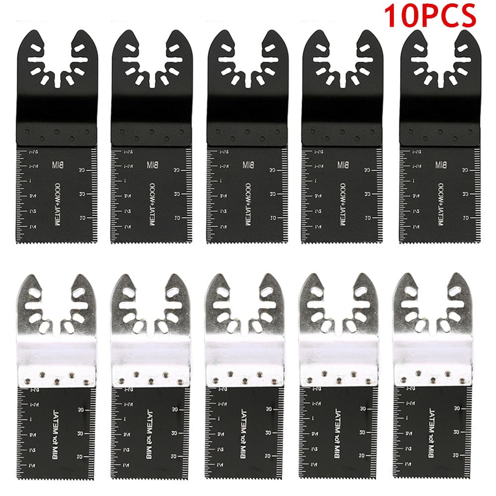 10pcs Wood/Metal Oscillating MultiTool Saw Blade for Fein Multimaster Dremel 