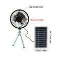 thumbnail image 2 of Solar Power Fan for Home Camping Outdoor Fishing Use with Stretchable Stand Monocrystalline Silicon Solar Panel Fan, 2 of 8