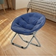 thumbnail image 4 of Silla Plegable Cola Asiento Plegable Azul Oscuro, 4 of 8