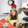 thumbnail image 3 of PMU Christmas Costume Party Accessories Props Christmas Light Up Santa Hat Red/White with Retro Bulbs, Celebration and Party Supplies for Plays, Festivals, Photo Shoots (1/Pkg) Pkg/1, 3 of 8