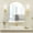 Gold Arch 2 Doors, variant on Hironpal Arch Frameless Medicine Cabinet With Mirror & 2 Doors, Surface Mount Bathroom Mirror Cabinet With Storage -24" x 28"