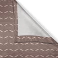 thumbnail image 3 of Ambesonne Modern Boho Kitchen Curtains, Repeated Feathers Print, 55"x45", Pale Mauve Taupe Eggshell, 3 of 3