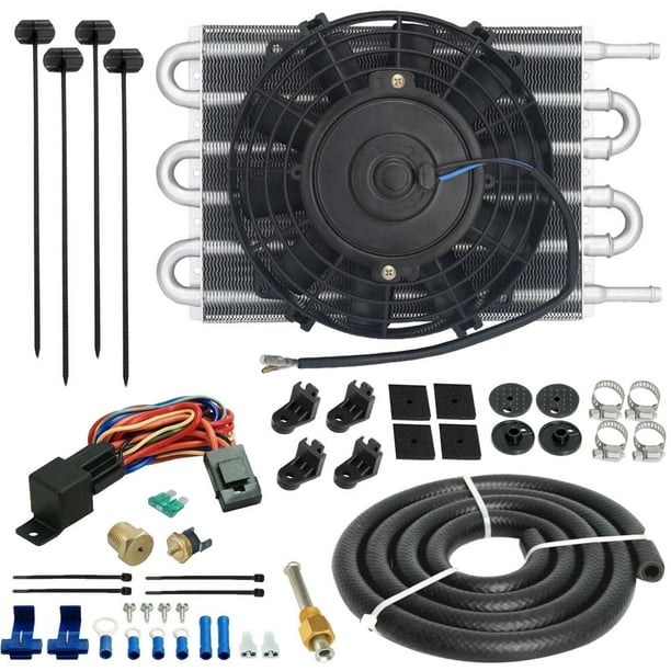 6 Pass 6AN Transmission Oil Cooler Electric Fan Thermostat Switch