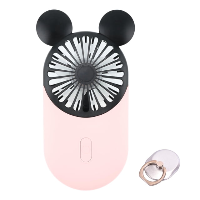 Ventilador portátil Mini USB DecoLife Cute Recargable Rosa