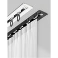 thumbnail image 7 of White Recessed Ceiling Curtain Track Set, Cuttable Metal Sliding Curtain System for Room Divider, 7 of 7