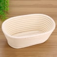 thumbnail image 1 of Cesta de fermentación, cesta de fermentación de pan de caña natural sin blanquear hecha a mano, cesta Banneton creada con maestría, 1 of 9