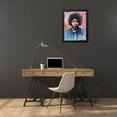 thumbnail image 3 of Stephen Chambers 15x18 Black Modern Wood Framed Wall Art Titled - Hendrix Circles, 3 of 6