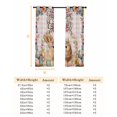 thumbnail image 6 of Easter Rabbit Eggs Blackout Curtains for Bedroom, Spring Flowers Leaves Pastoral Pink Laid Thermal Insulated Kitchen Drapes with Grommets, Light Blocking Window Treatment, 2 Panels 52" x 72", 6 of 7