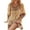 Yellow, variant on Babysbule Summer Women Dresses Women's Fashion Bohemian V-neck Loose 3/4 Sleeve Print Mini Length Dress