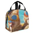 thumbnail image 2 of Sikiie Sunglasses Beach Kittens Lunch Bag for Women & Men Adult Insulated Lunch Box, Food Lunch Containers Lunch Tote Bags for Work, Travel, Outdoor, 2 of 8