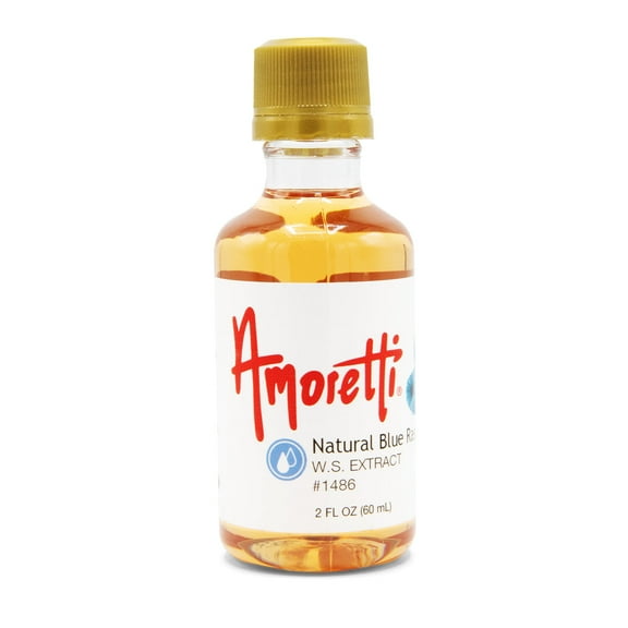 Amoretti - Natural Blue Raspberry Extract Water Soluble 2 oz - Highly Concentrated & Perfect For Pastry, Savory, Brewing, and more, Preservative Free, Vegan, Kosher Pareve, Keto Friendly